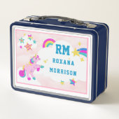 ROOS EN ROZE BLAUW, GEVLEUGELDE UNICORN LUNCH META (Achterkant)