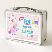 ROOS EN ROZE BLAUW, GEVLEUGELDE UNICORN LUNCH META (Achterkant)