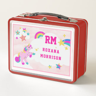 ROOS EN ROZE EN GEVLEUGELDE EENHOORN LUNCH BRUIN