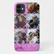 Roos en roze marmer Gepersonaliseerde paren cadeau