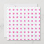 roos en roze stippen alle feestuitnodiging kaart (Achterkant)