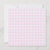 roos en roze stippen alle feestuitnodiging kaart (Achterkant)