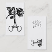 Roos en schaar visitekaartje (Voorkant / Achterkant)