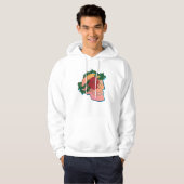 Roos en schedel hoodie (Voorkant volledig)