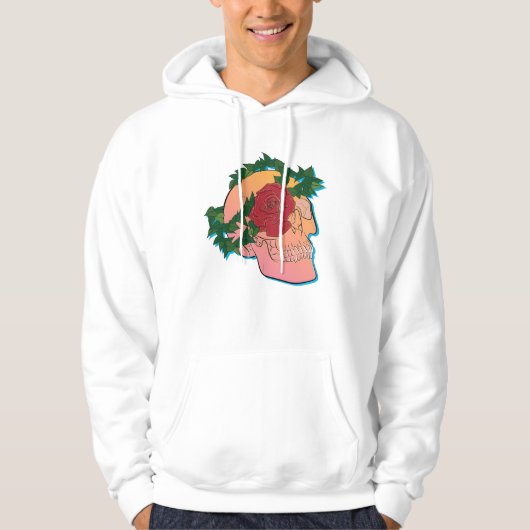 Roos en schedel hoodie (Voorkant)