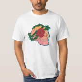 Roos en schedel t-shirt (Voorkant)