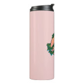 Roos en schedel thermosbeker (Gedraaid links)