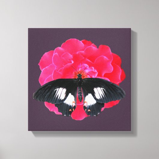 Roos en slibstaart canvas afdruk (Voorkant)