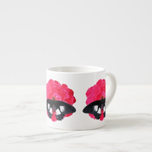 Roos en slibstaart espresso kop (Voorkant rechts)