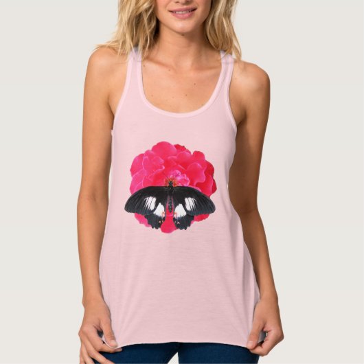 Roos en slibstaart tanktop (Voorkant)