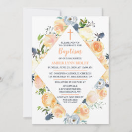 Roos en Thistle Baby Baptism & Brunch Kaart