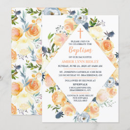 Roos en Thistle Baby Baptism & Brunch Kaart