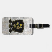 Roos en Thistle Moeder van het patroonpatroon Bagagelabel (Voorkant horizontaal)