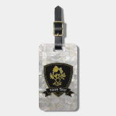 Roos en Thistle Moeder van het patroonpatroon Bagagelabel (Voorkant verticaal)