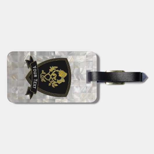 Roos en Thistle Moeder van het patroonpatroon Bagagelabel (Achterkant horizontaal)