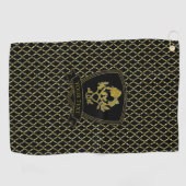 Roos en Thistle Quatrefoil Golfhanddoek (Horizontaal)