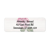 Roos- en Vellum-adreslabel Etiket (Voorkant)