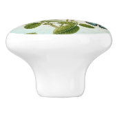 Roos en vlinder florale keramische knol keramische knop (Zijkant)