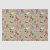  roos en vlinder tissuepapier (Voorkant)