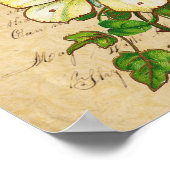 Roos- en vlinderafdrukken poster (Hoek)