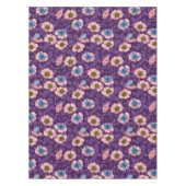 Roos en vlinders in roze en paarse tafelkleed (Voorkant)