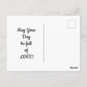 Roos en vogel Briefkaart (Achterkant)