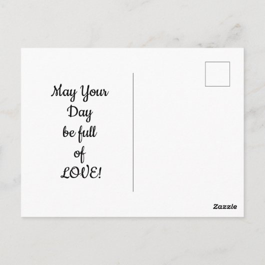 Roos en vogel Briefkaart (Achterkant)