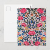 Roos en vogel, William Morris Briefkaart (Voorkant / Achterkant)