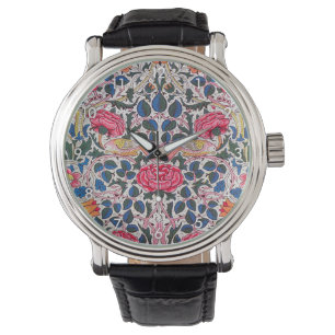 Roos en vogel, William Morris Horloge