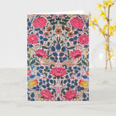 Roos en vogel, William Morris Kaart (Gele Bloem)