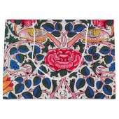 Roos en vogel, William Morris Large Gift Bag Groot Cadeauzakje (Voorkant)