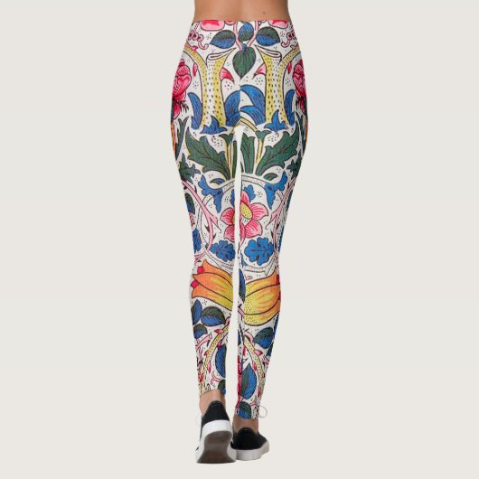 Roos en vogel, William Morris Leggings (Achterkant)