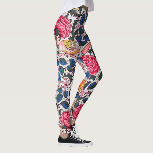 Roos en vogel, William Morris Leggings (Rechts)