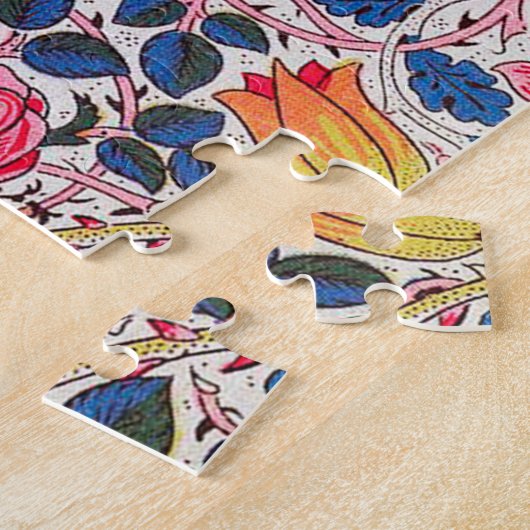 Roos en vogel, William Morris Legpuzzel (Zijkant)