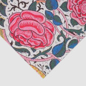 Roos en vogel, William Morris Tissuepapier (Detail)