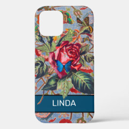 ROOS EN WILLIAM MORRIS iPhone 12 HOESJE DIY NAAM