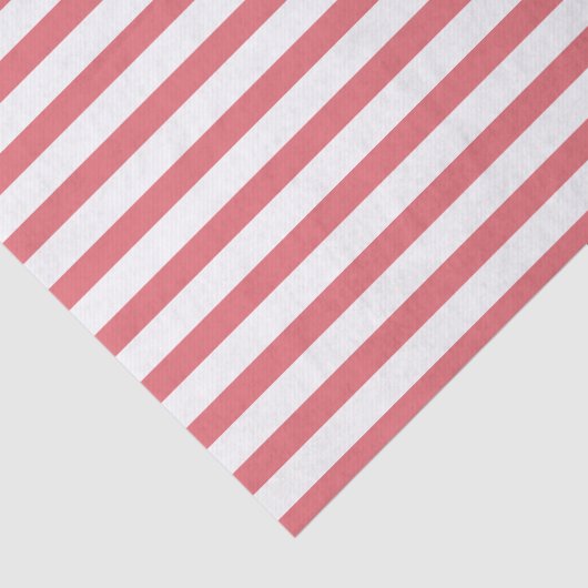 Roos en witte horizontale streep tissuepapier (Detail)