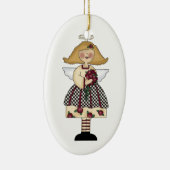 Roos-engel-versiering Keramisch Ornament (Rechts)