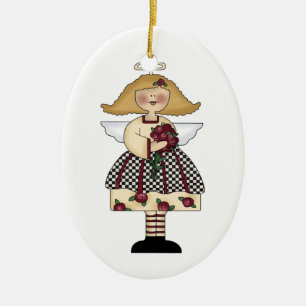 Roos-engel-versiering Keramisch Ornament