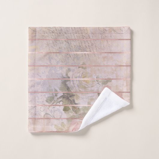  Roos Ephemera | Florence-Waterverf Bad Handdoek (Wasdoekje)