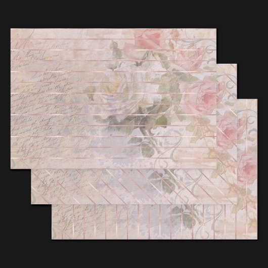  Roos Ephemera | Florence-Waterverf Inpakpapier Vel