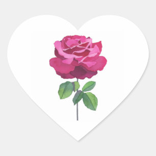 Roos essentie hart sticker