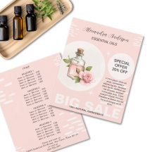 Roos Etherische Oliën Aquarel Bloemen Promo