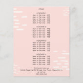 Roos etherische oliën Waterverf bloemenfles promo Flyer (Achterkant)