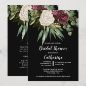 Roos eucalyptus bladeren bloemengroen chic kaart (Voorkant / Achterkant)