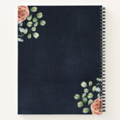 Roos Eucalyptus Bloemen Rustiek Receptenboek Notitieboek (Achterkant)