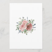 Roos Eucalyptus Botanical Weddenschap Kaart (Achterkant)