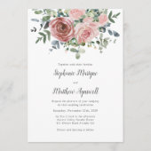 Roos Eucalyptus Botanical Weddenschap Kaart (Voorkant)