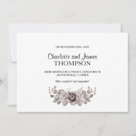 Roos Eucalyptus Leaves Wedding Announding