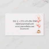 Roos Event Planning Balloons Modern Visitekaartje (Achterkant)